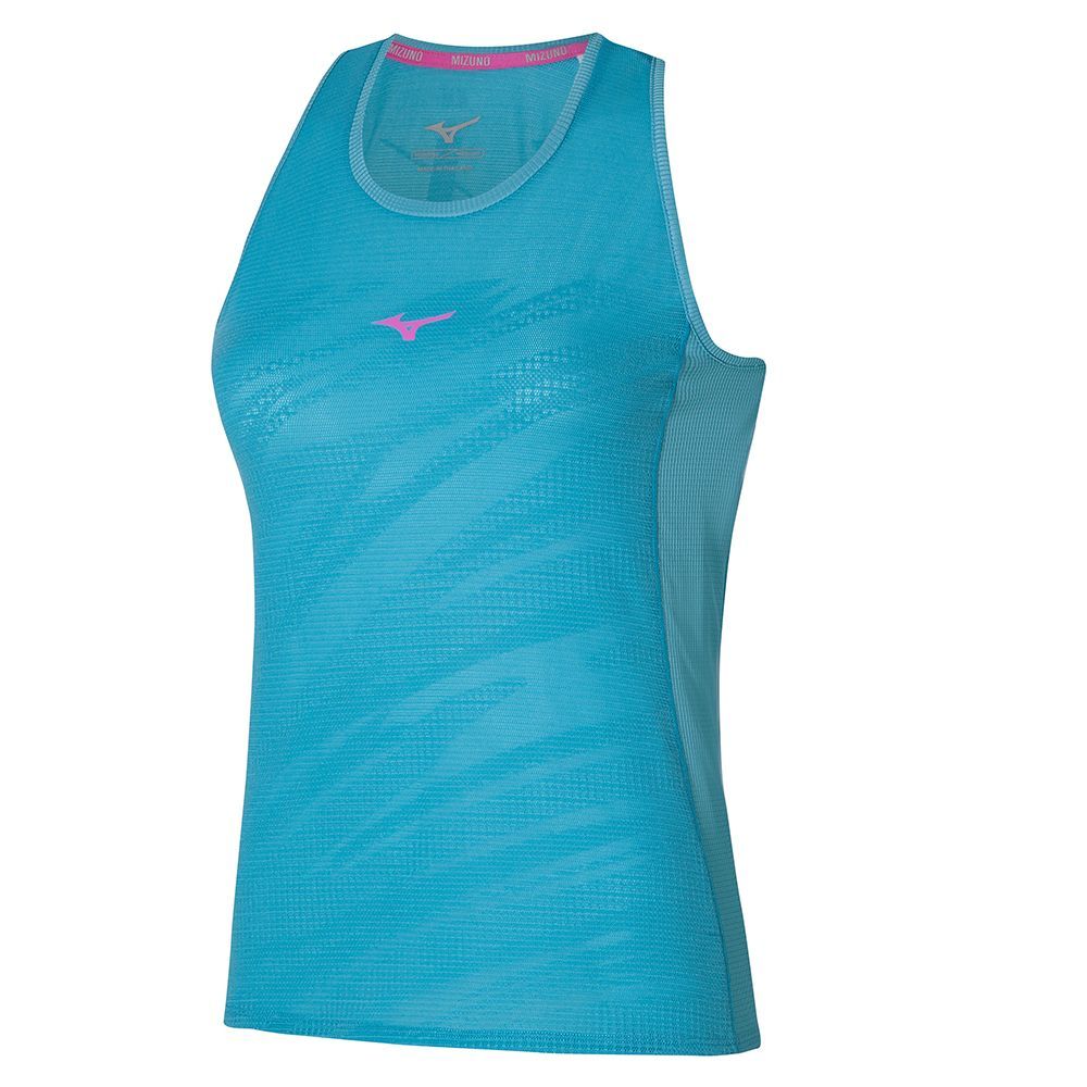 Mizuno Aero Tank Topjes Dames Blauw | BWNRGT851