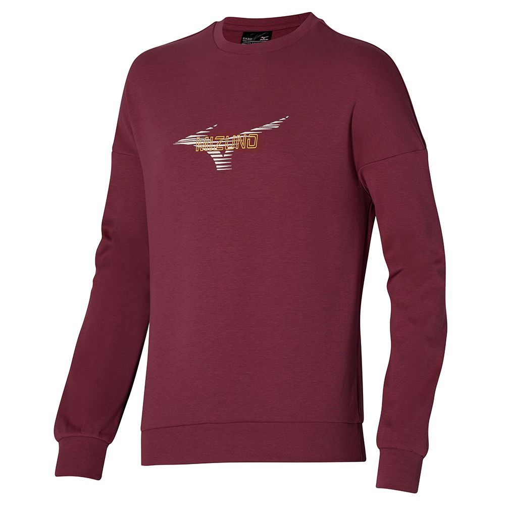 Mizuno Athletics Graphic Crew Topjes Heren Blauw | BHFDMY976