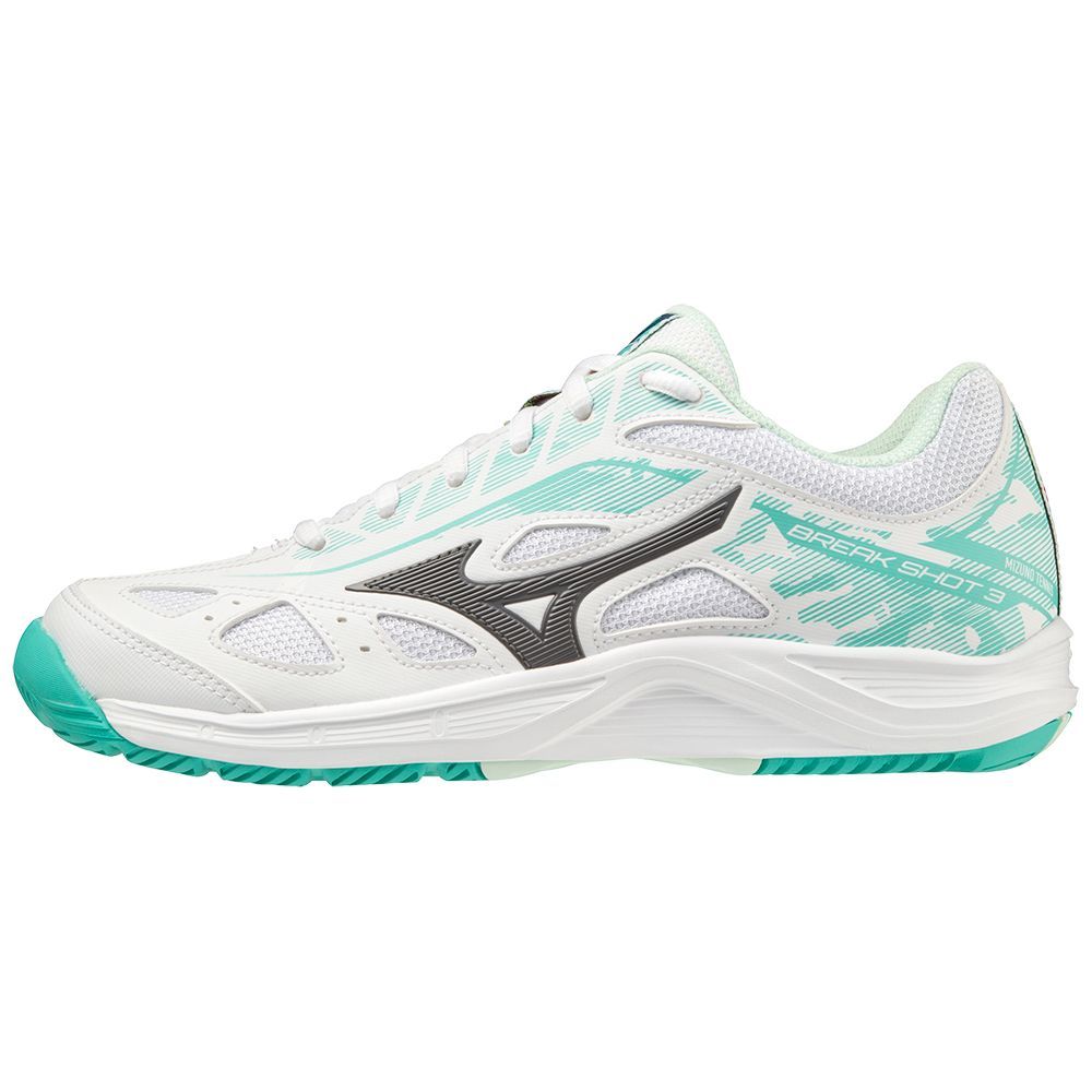 Mizuno Breakshot 3 Ac Tennisschoenen Dames Wit | NBVYAO792