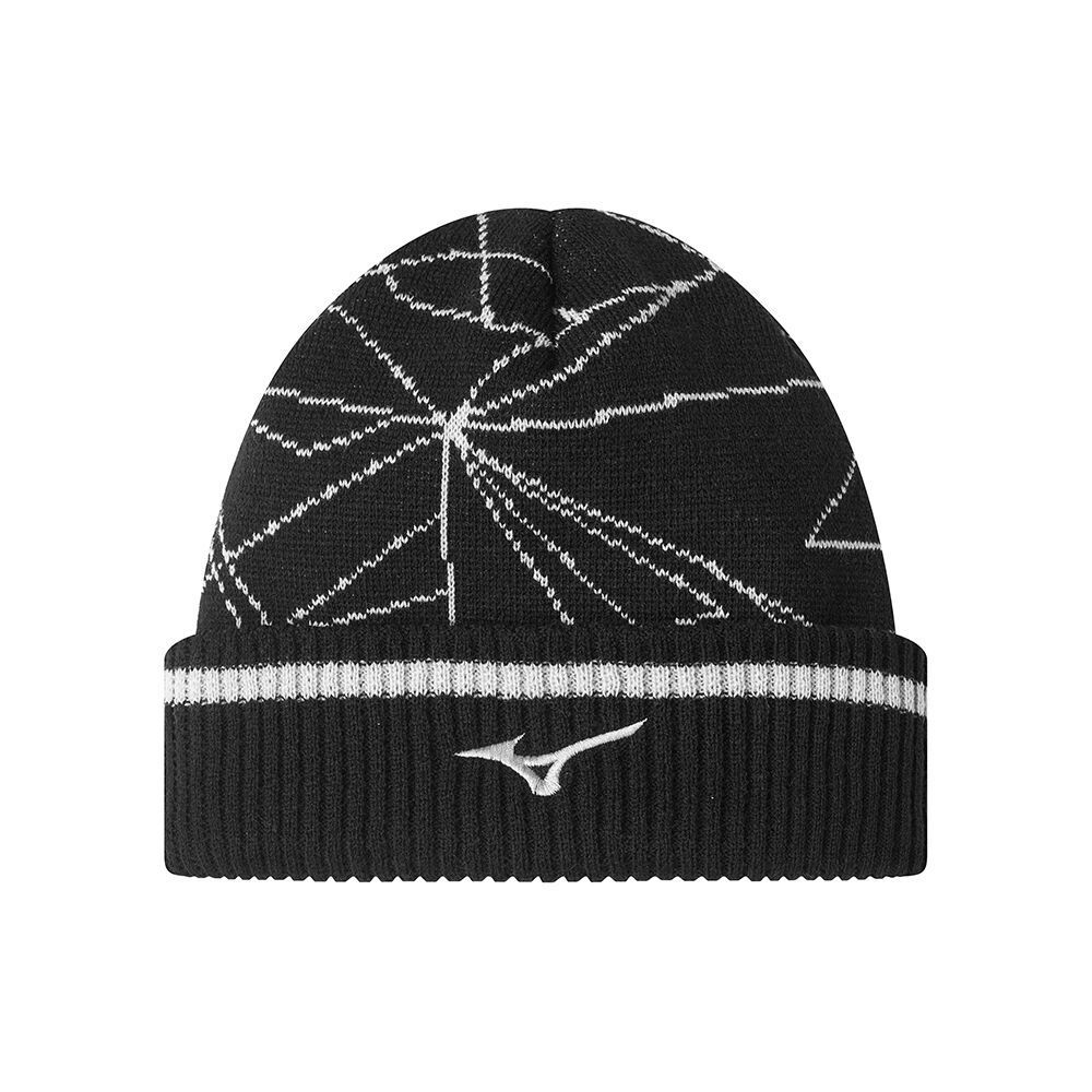 Mizuno Breath Thermo Graphic Beanie Hoofddeksels Heren Zwart | WSKQOT078