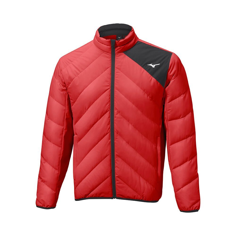 Mizuno Breath Thermo Move Down Jassen Heren Rood | WICKZF173
