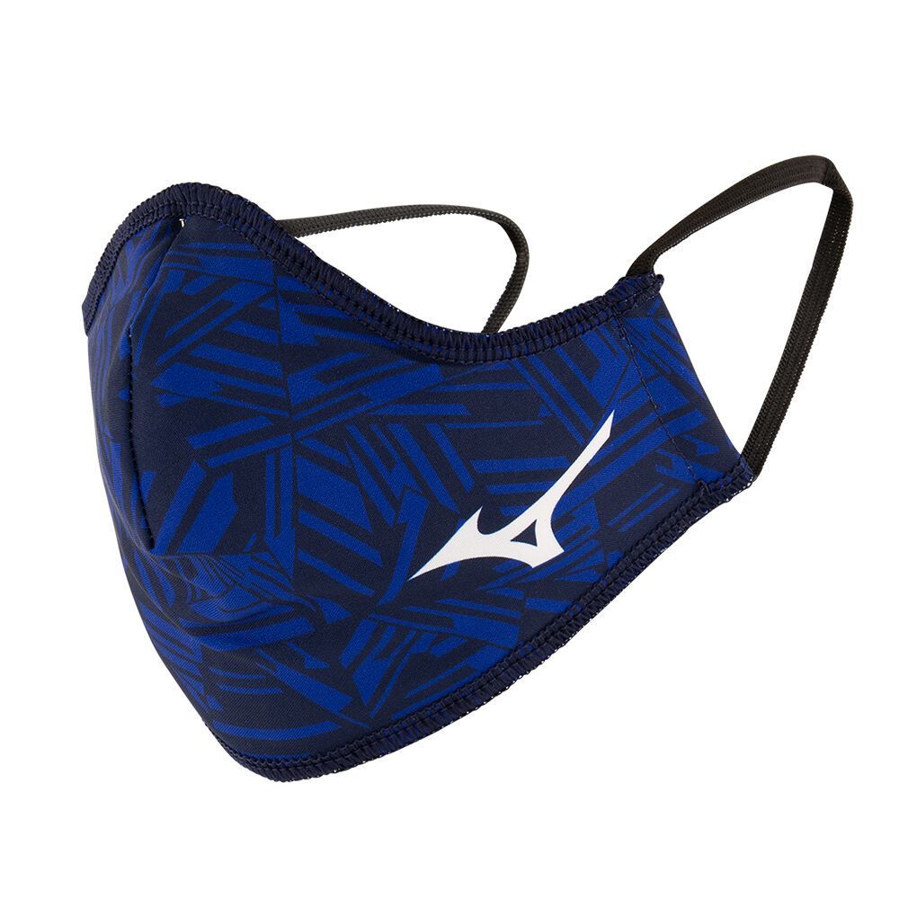 Mizuno Cover Masker Dames Zwart Blauw | ZQIOGA241