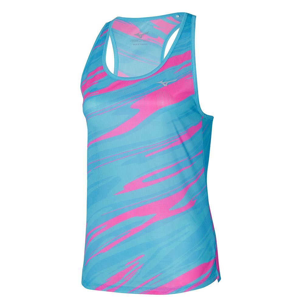 Mizuno Dryaeroflow Graphic Tank Topjes Dames Bruin | ECBOMU378