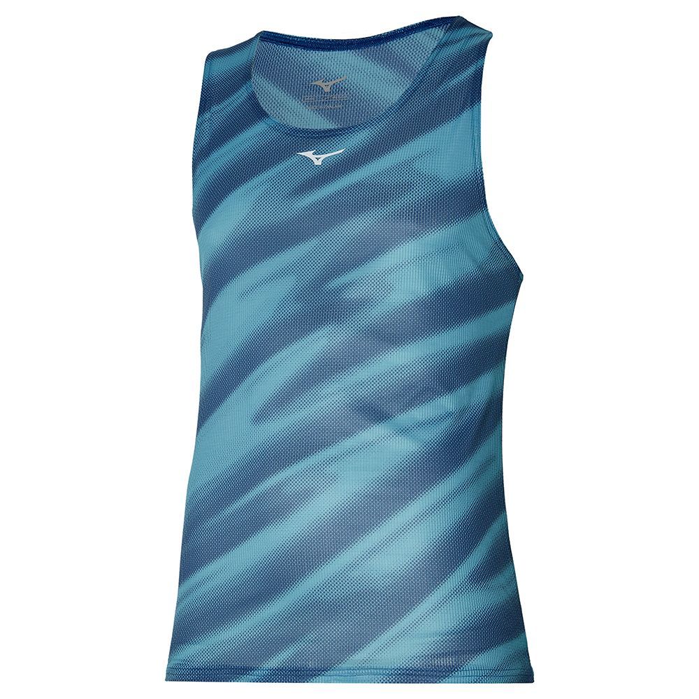 Mizuno Dryaeroflow Graphic Tank Topjes Heren Zwart | VQBORC062