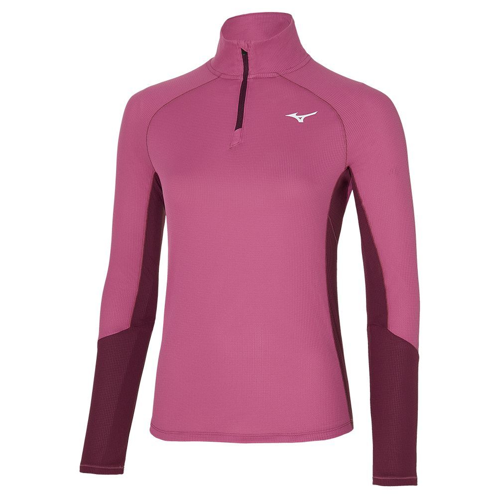 Mizuno Dryaeroflow Ls Tee Topjes Dames Grijs | GOJQSR754