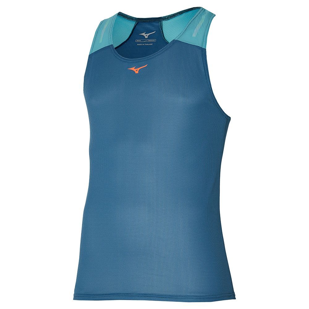 Mizuno Dryaeroflow Tank Topjes Heren Blauw | CXONID564