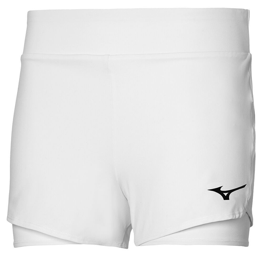 Mizuno Flex Korte Broek Dames Wit | FCIJQX197