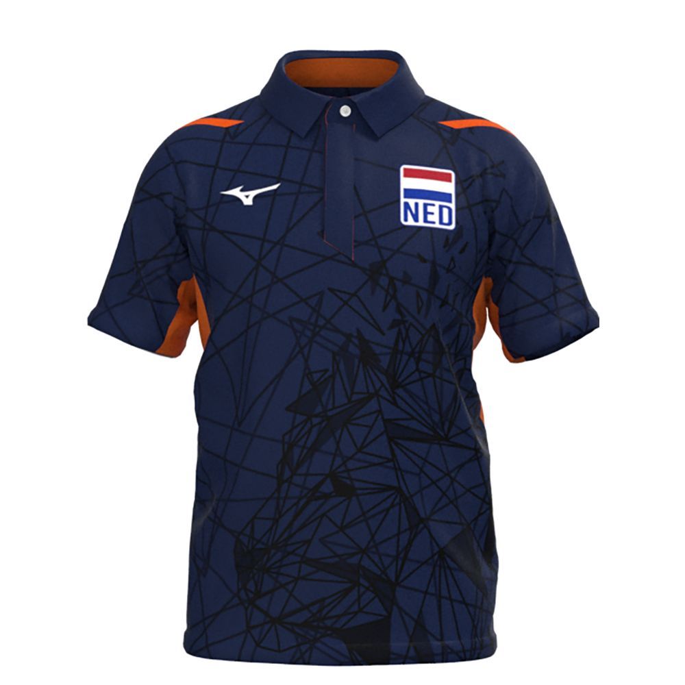 Mizuno Nevobo Freetime Polo Topjes Heren Rood | NWTJFD621