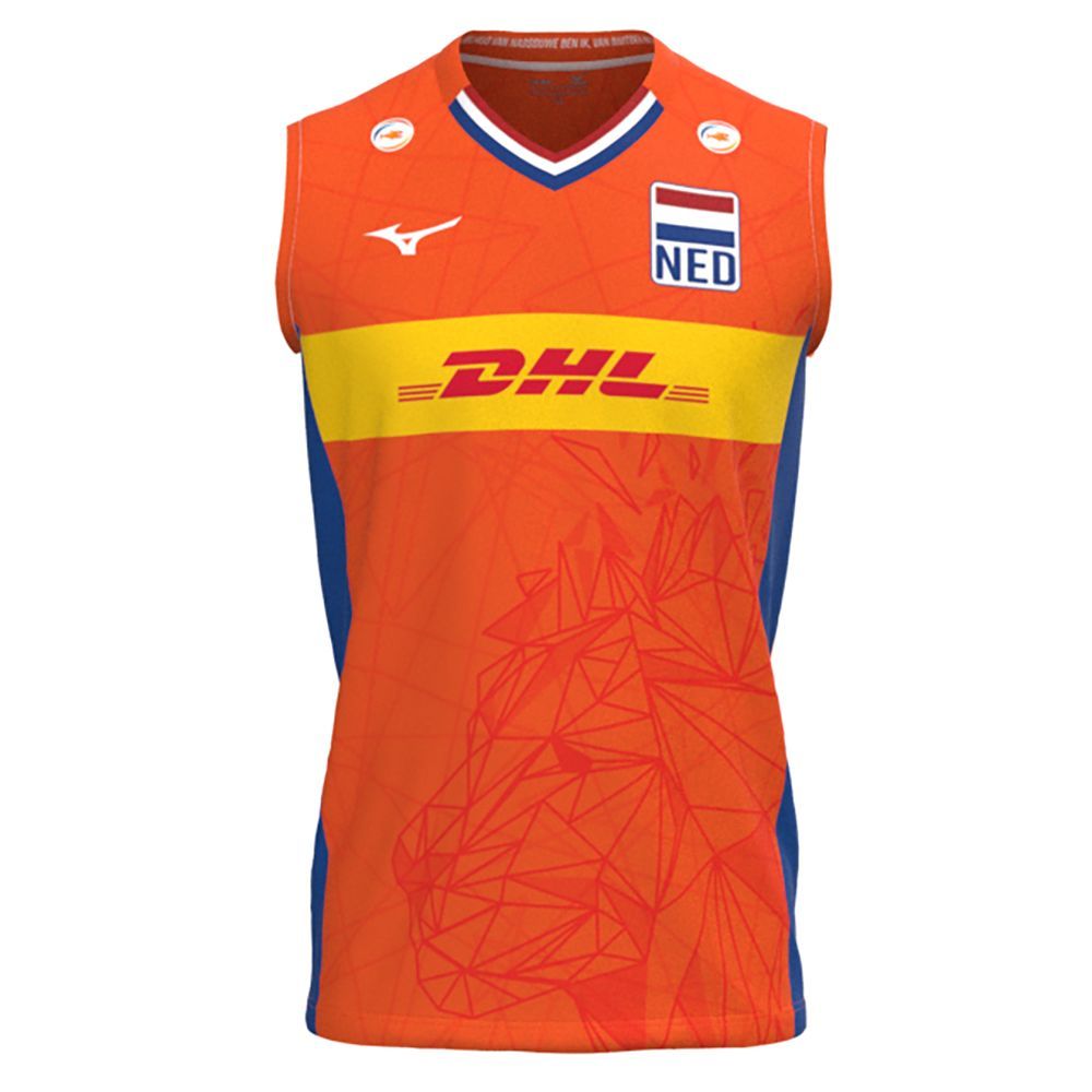 Mizuno Nevobo Voleyball Replica Shirt Junior Topjes Heren Rood | TOAXQP528