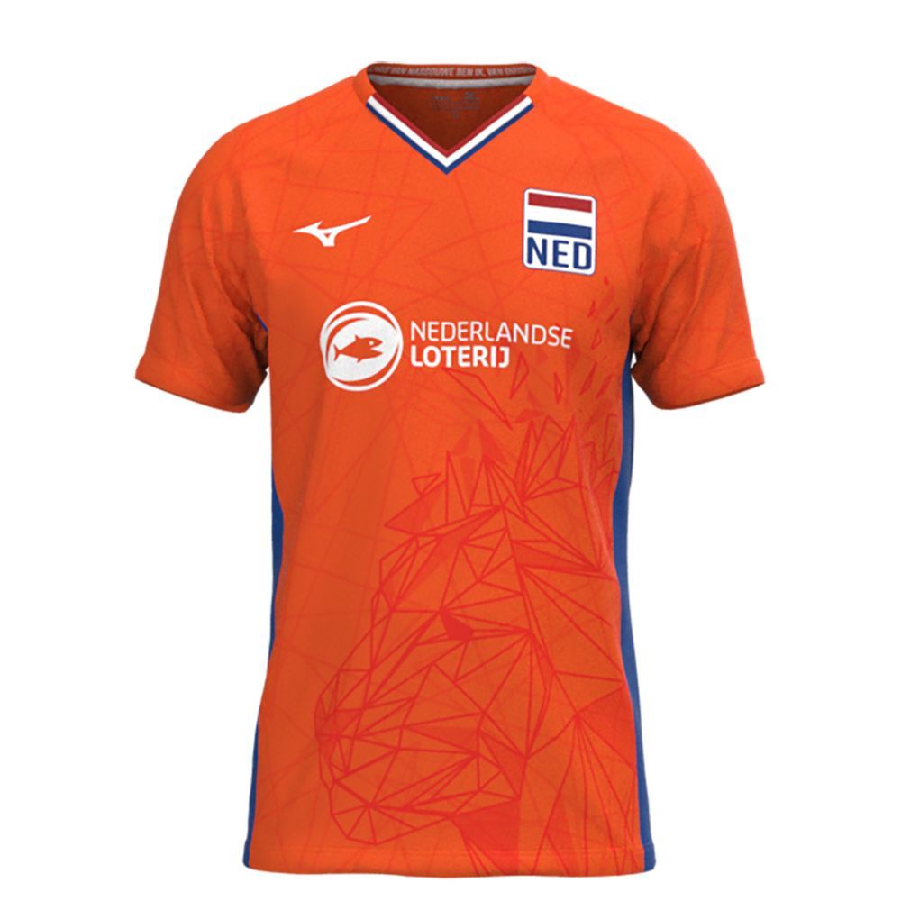 Mizuno Nevobo Voleyball Replica Shirt Topjes Heren Rood | IVQGZR687