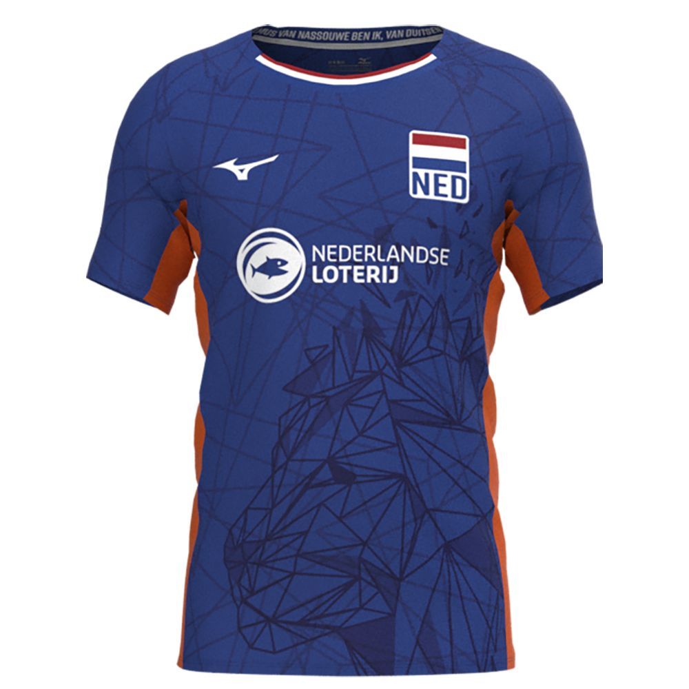 Mizuno Nevobo Volleyball Match Blue Shirt Topjes Heren Blauw Blauw | SMOHXP385