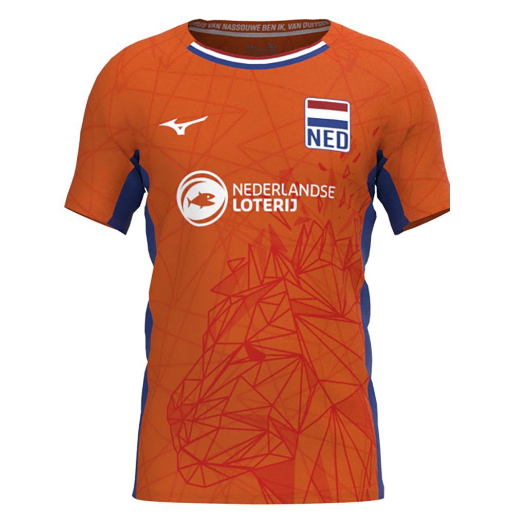 Mizuno Nevobo Volleyball Match Orange Shirt Topjes Heren Oranje Rood | ONEDQC209