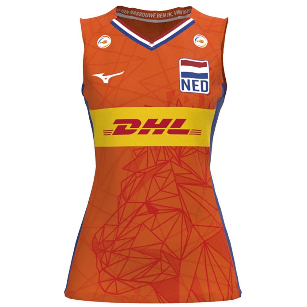 Mizuno Nevobo Volleyball Match Orange Shirt Topjes Dames Oranje | FWDKAX968