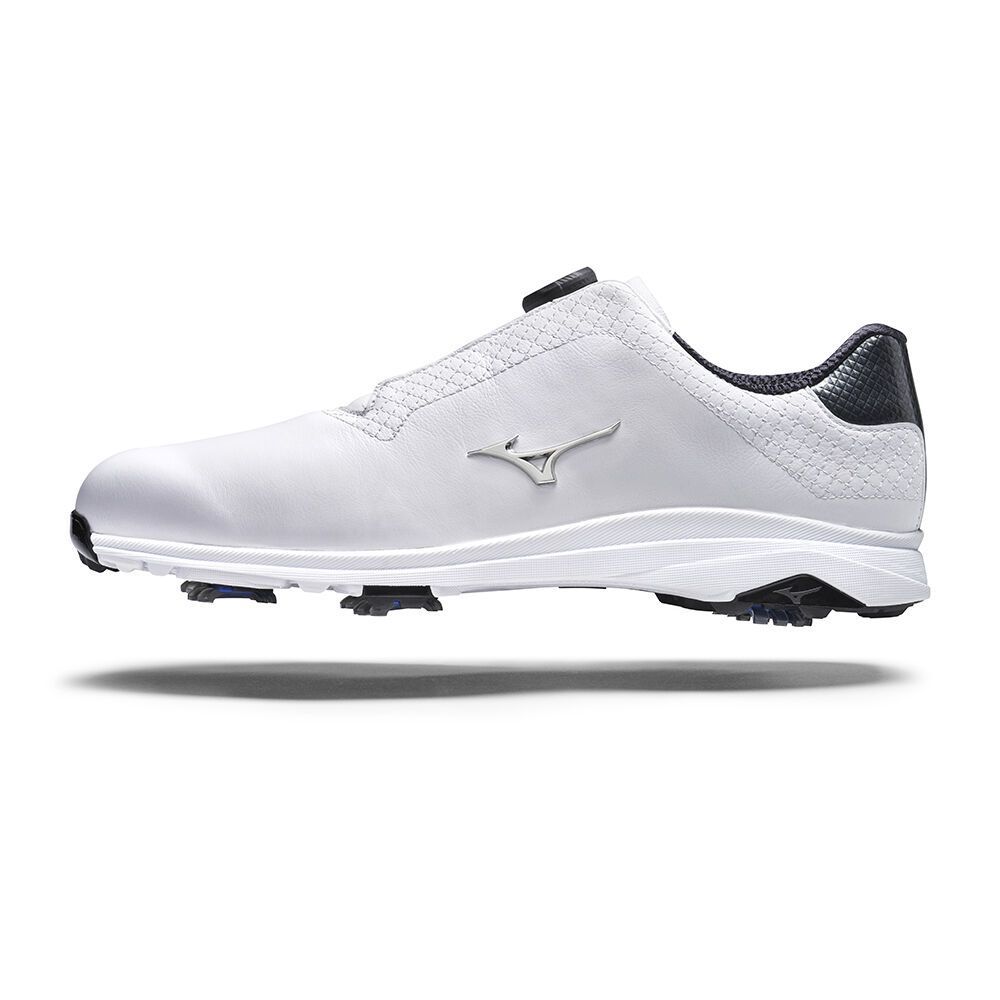Mizuno Nexlite Pro Boa Golfschoenen Heren Wit Zilver | BHVYLX695