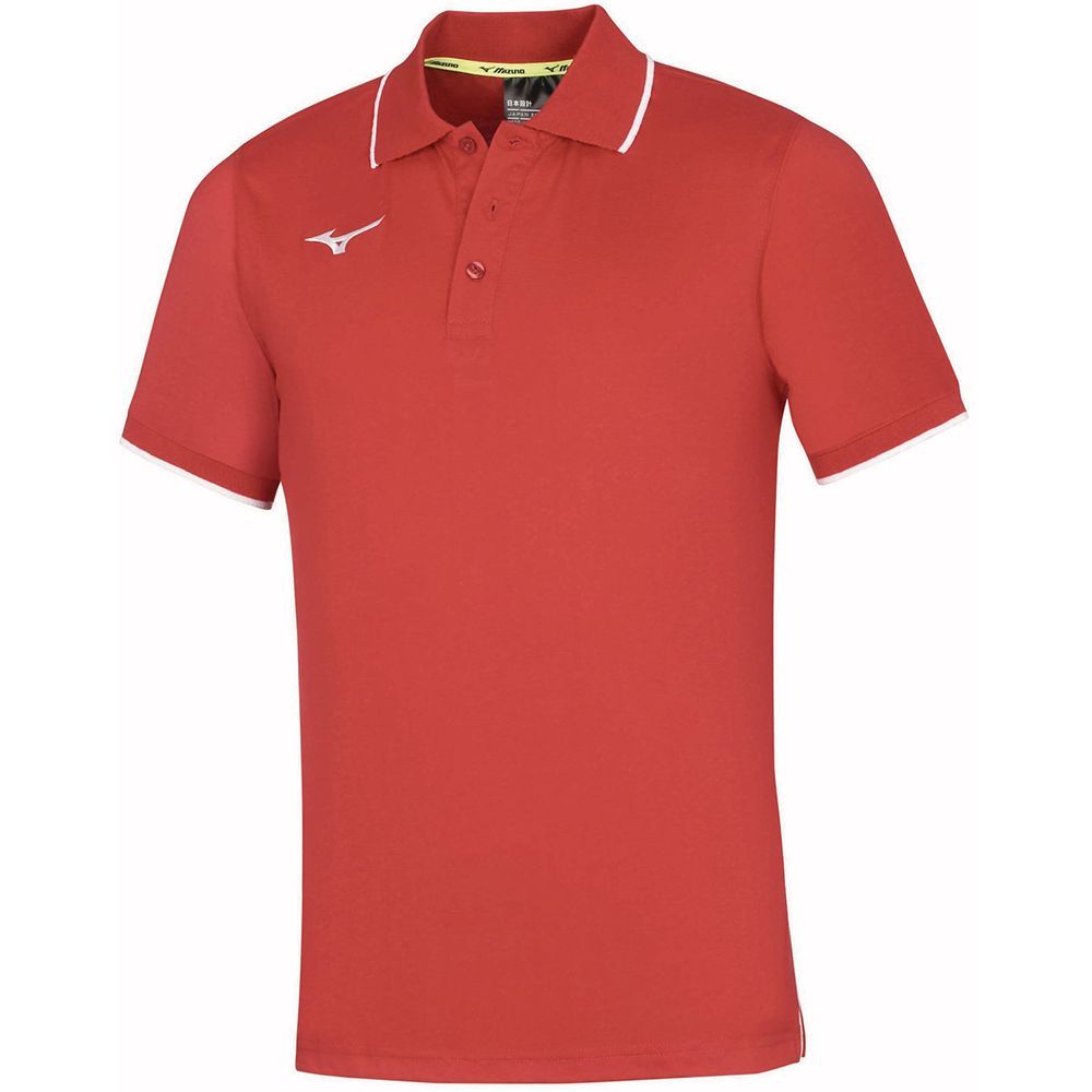 Mizuno Polo Topjes Heren Rood | USTFJI021
