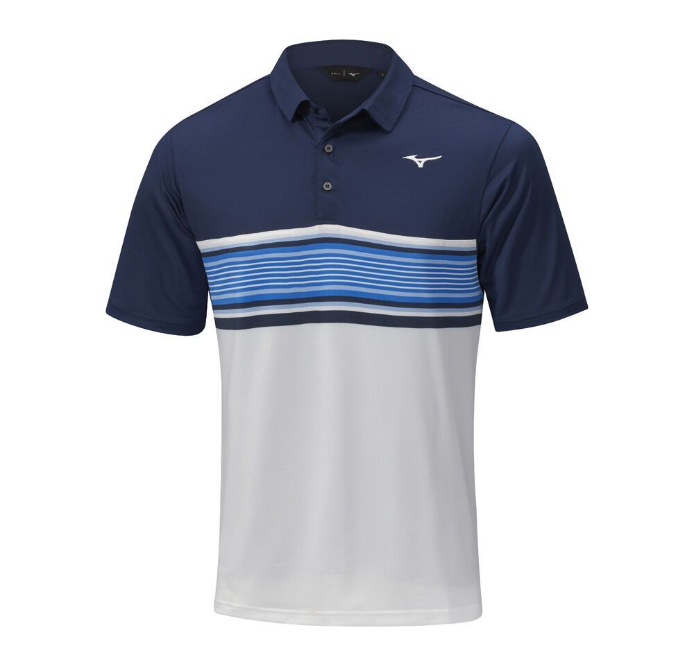 Mizuno Quick Dry Oceanic Polo Topjes Heren Blauw | XBCRJM856