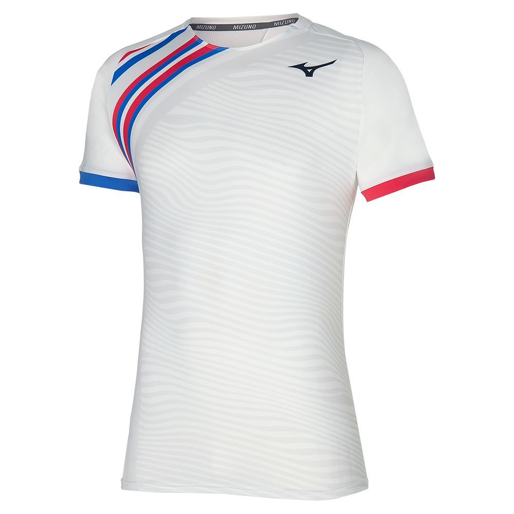 Mizuno Shadow Graphic Tee Topjes Heren Grijs Wit | LBYORS193