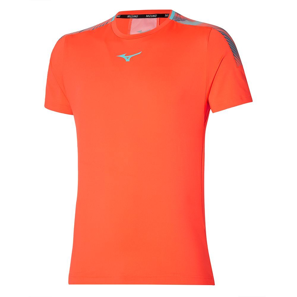 Mizuno Shadow Tee Topjes Heren Grijs Groen | EUWNOD421