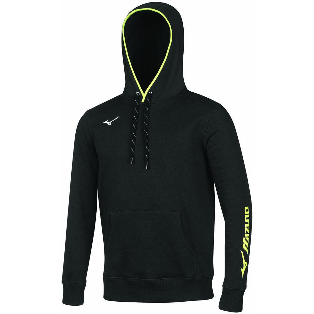 Mizuno Sweat Hoodie Topjes Heren Zwart | CYHQJS542