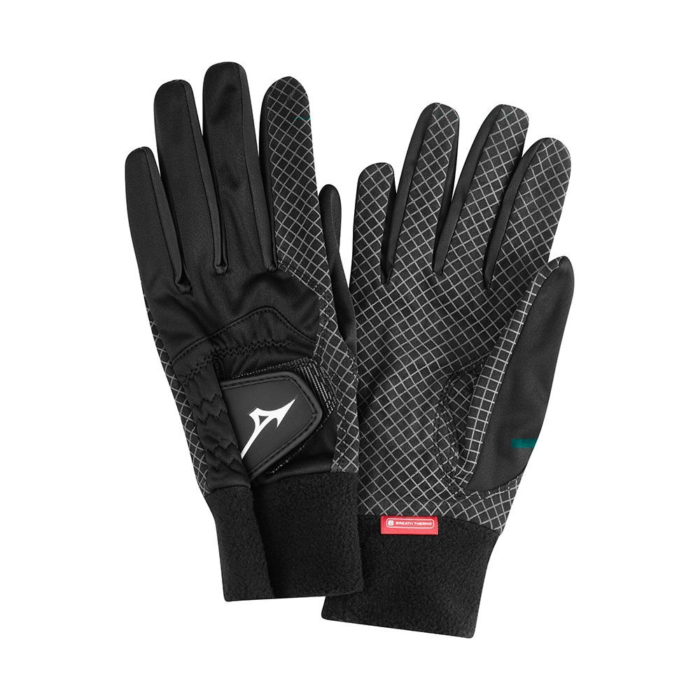 Mizuno Thermagrips Handschoenen Heren Zwart | LWEVGX784