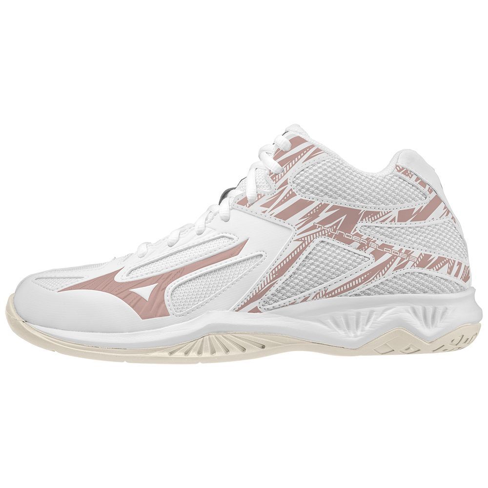 Mizuno Thunder Blade 3 Mid Handbalschoenen Dames Wit | TNMOSV083