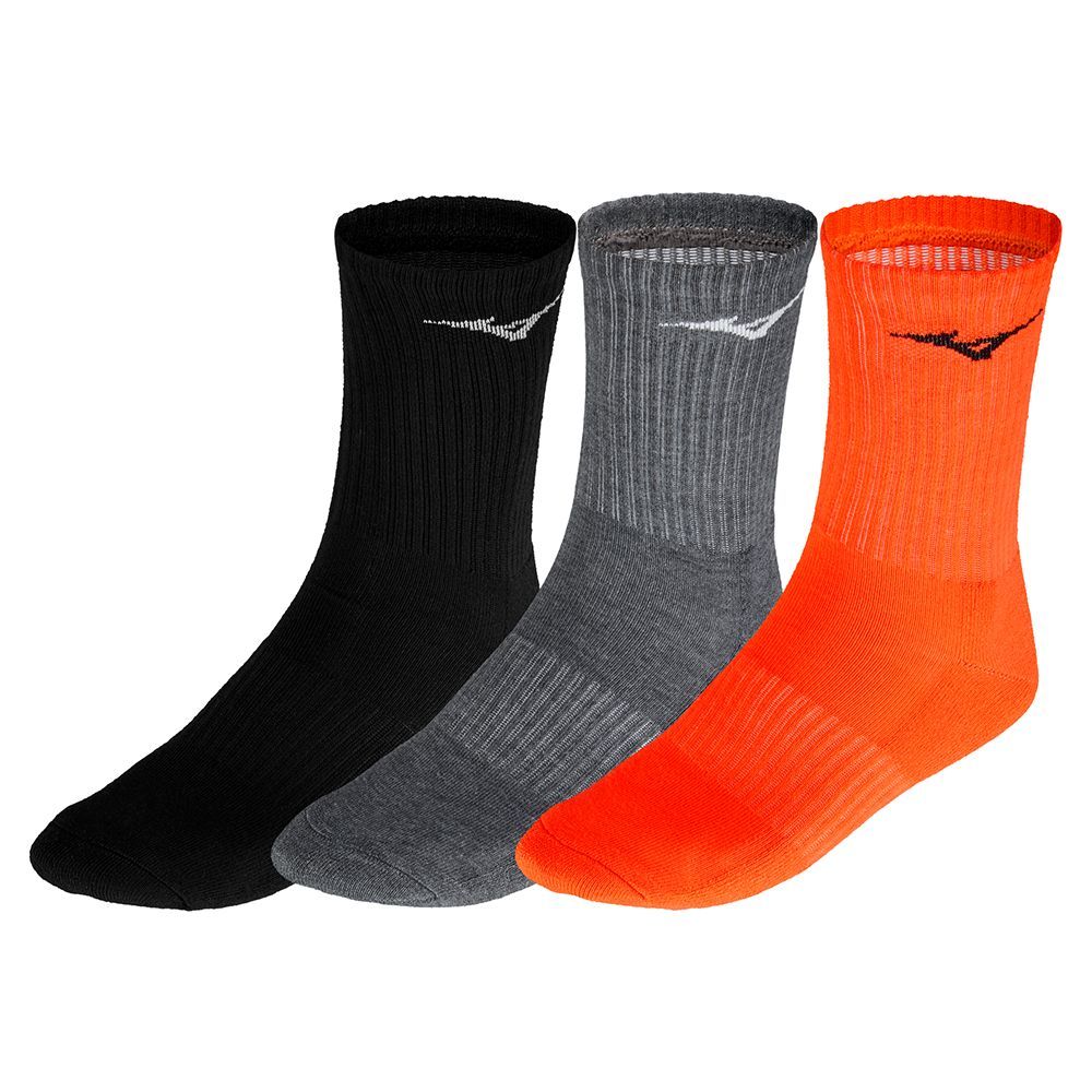Mizuno Training 3p Socks Sneakers Heren Zwart | KTBIDY853