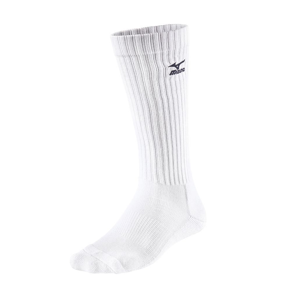 Mizuno Vb Long Sokken Heren Wit Donkerblauw | YDCAKU706