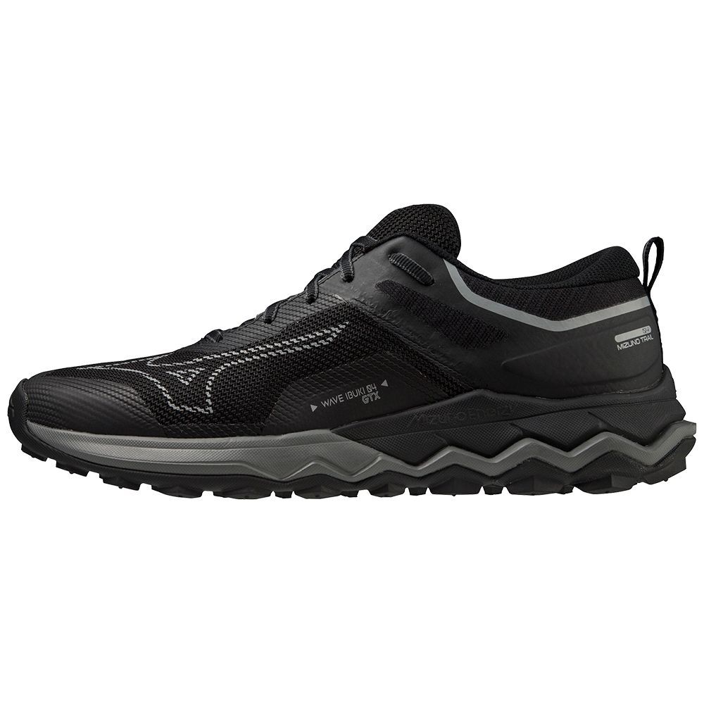 Mizuno Wave Ibuki 4 Gtx Trailrunning Schoenen Heren Zwart Metal Grijs Donkergrijs | TCZXLY589