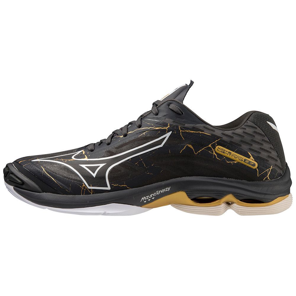 Mizuno Wave Lightning Z7 Volleybalschoenen Heren Zwart Goud | TMABNI472