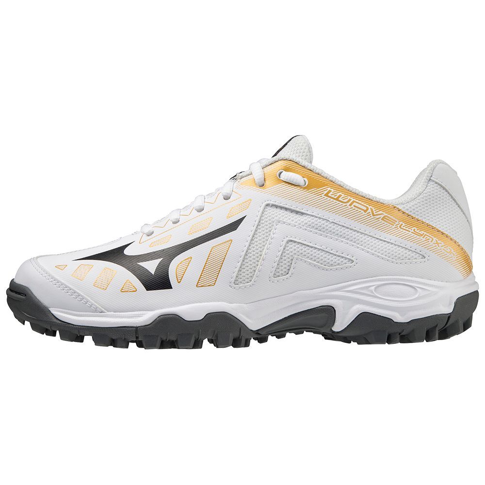 Mizuno Wave Lynx Junior Hockeyschoenen Dames Wit Goud | NXKFZG274