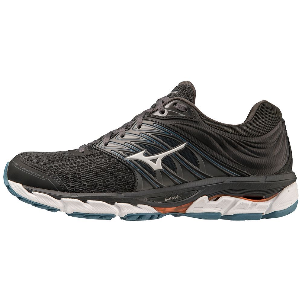 Mizuno Wave Paradox 5 Hardloopschoenen Heren Zwart Lichtoranje | WQYAGF841