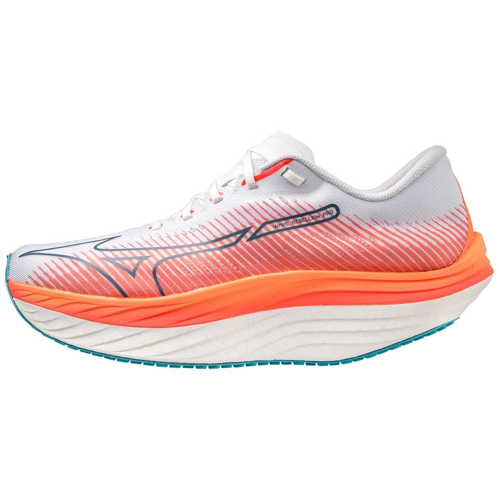 Mizuno Wave Rebellion Pro Hardloopschoenen Heren Wit Zilver | XDLFHC156