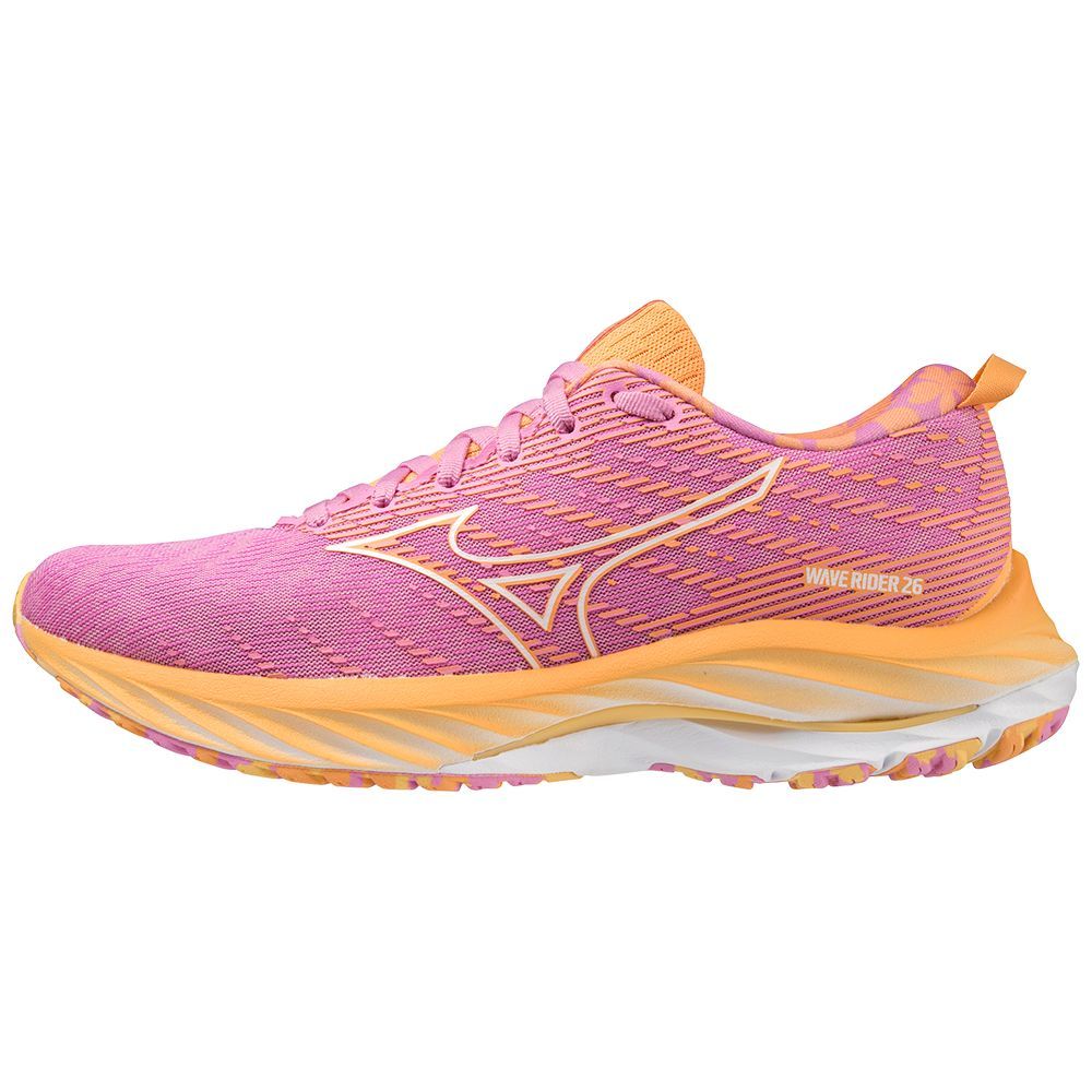 Mizuno Wave Rider 26 Roxy Hardloopschoenen Dames Wit Oranje | JNUKPZ310