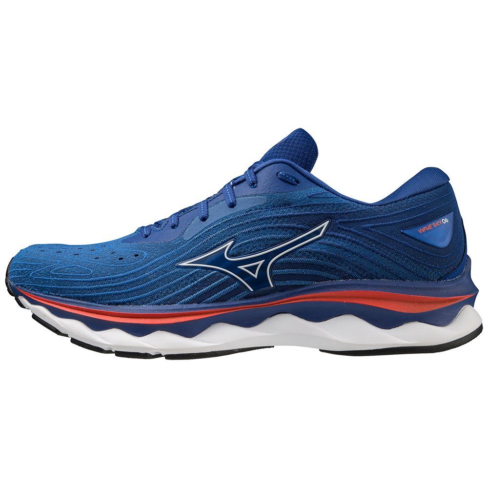 Mizuno Wave Sky 6 Hardloopschoenen Heren Wit Roze | JBGYCL038