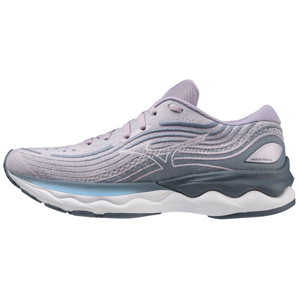 Mizuno Wave Skyrise 4 Hardloopschoenen Dames Wit Blauw | QJHSVL491