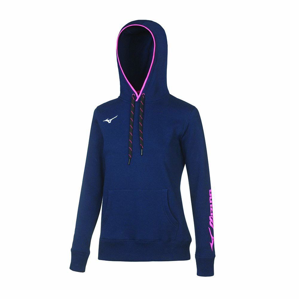 Mizuno Wom Sweat Hoodie Topjes Dames Blauw | XDZPOE437